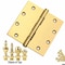 Embassy 5 x 5 Solid Brass Ball Bearing Hinge, Polished Brass Finish with Flat Tips 5050BBUS3F-1 - alternate 6